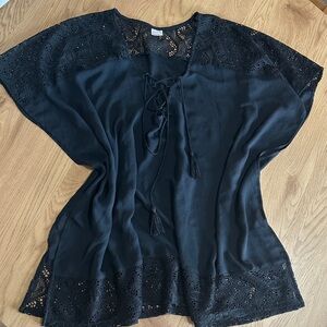 Merona Black Lace Women's Swim Coverup